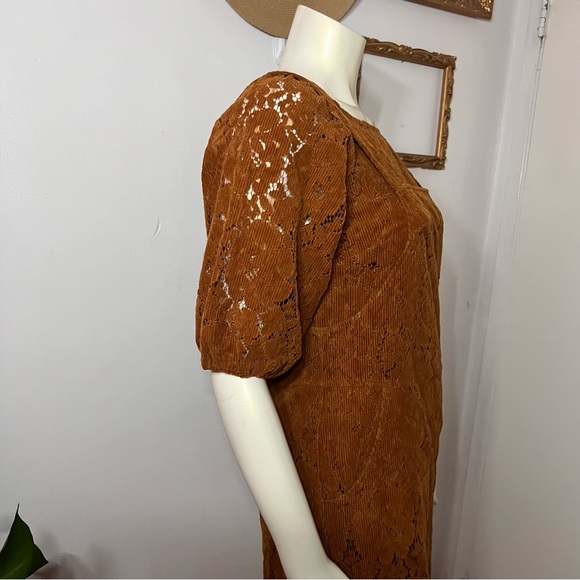 HTF Anthropologie DOLAN Collection Hattie Corduroy Overall Dress & Blouse Small - Picture 14 of 16